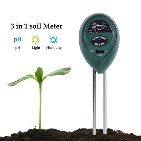 using 3in1 plant flowers soil tester moisture light ph meter|3 in 1 soil ph.